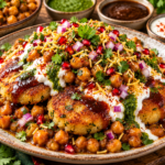 Aloo Tikki with Chickpeas