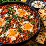 Harissa Keema Shakshuka with Naan Soldiers