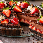Strawberry & Chocolate Cream Pie